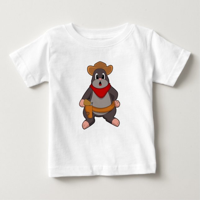 Mole as Cowboy Baby T-Shirt (Front)
