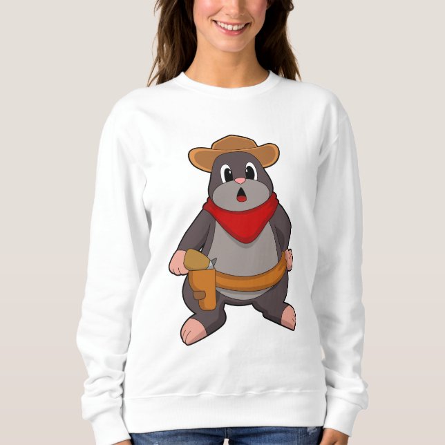 Mole as Cowboy Sweatshirt (Front)