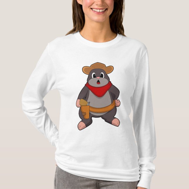 Mole as Cowboy T-Shirt (Front)