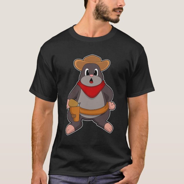 Mole as Cowboy T-Shirt (Front)
