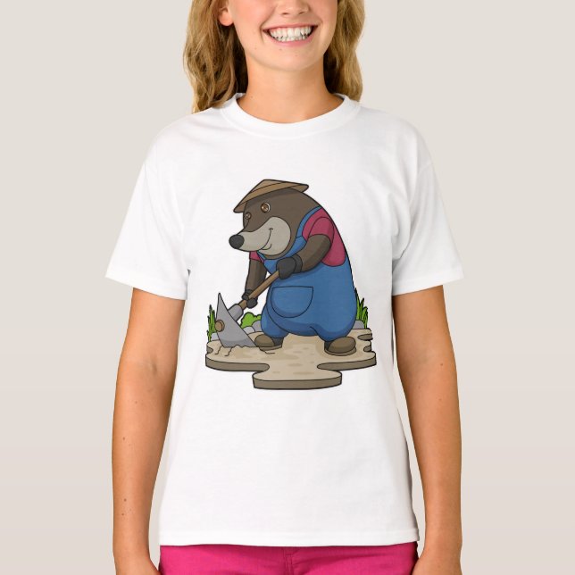 Mole as Farmer T-Shirt (Front)