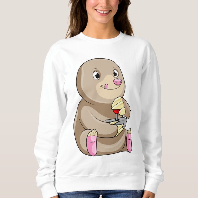 Mole as Gamer with Joystick Sweatshirt (Front)