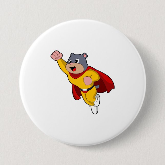 Mole as Hero 7.5 Cm Round Badge (Front)