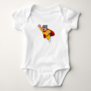 Mole as Hero Baby Bodysuit