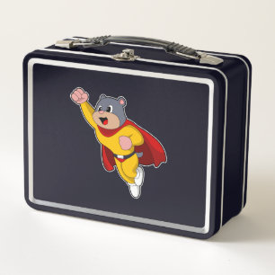 Mole as Hero Metal Lunch Box