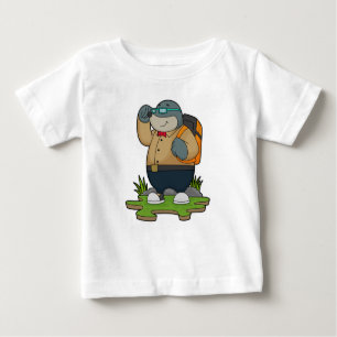 Mole as Hiker with Backpack Baby T-Shirt
