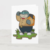 Mole as Hiker with Backpack