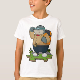 Mole as Hiker with Backpack T-Shirt