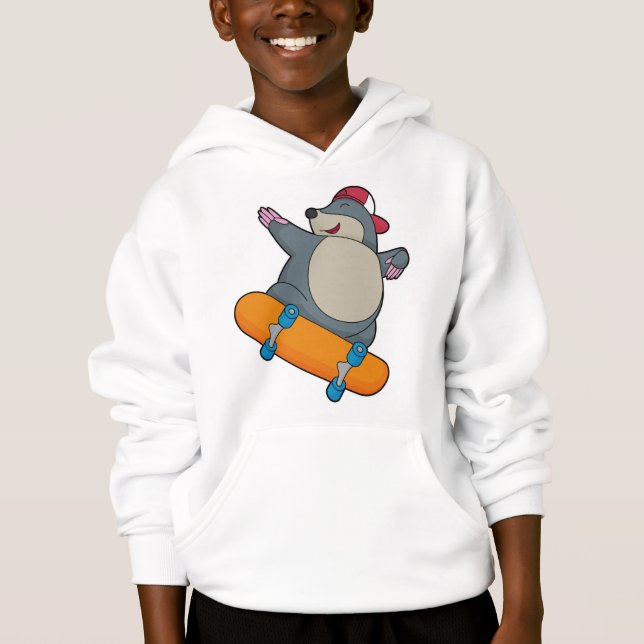 Mole as Skater with Skateboard (Front)