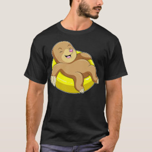 Mole at Swimming with Lifebuoy T-Shirt