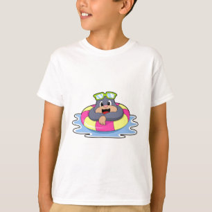 Mole at Swimming with Swim ring.PNG T-Shirt