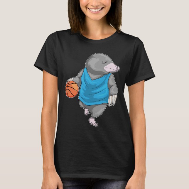 Mole Basketball player Basketball T-Shirt (Front)
