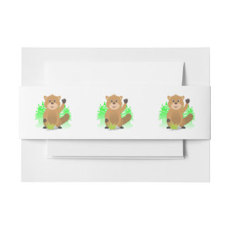 Mole clipart invitation belly band