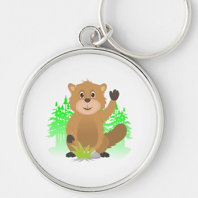 Mole clipart key ring (Front)