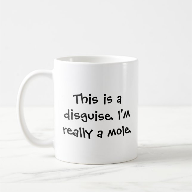 Mole Costume Coffee Mug (Left)