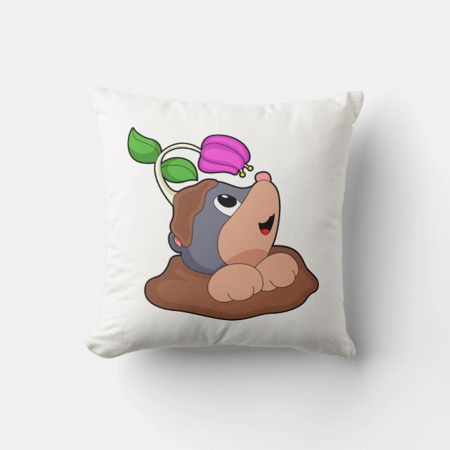 Mole Earth Flower Cushion (Front)