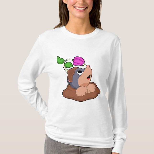 Mole Earth Flower T-Shirt (Front)