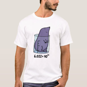 Mole Equation Cute Mole In A Beaker Pun T-Shirt