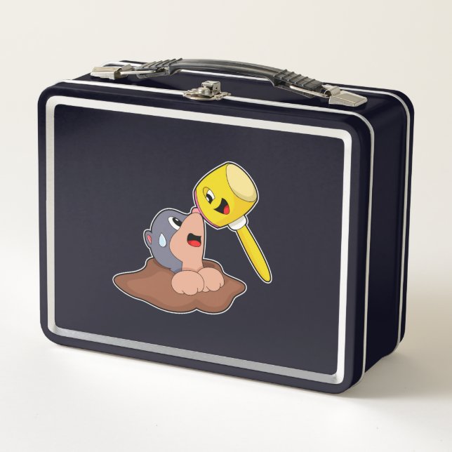 Mole Hammer Metal Lunch Box (Front)