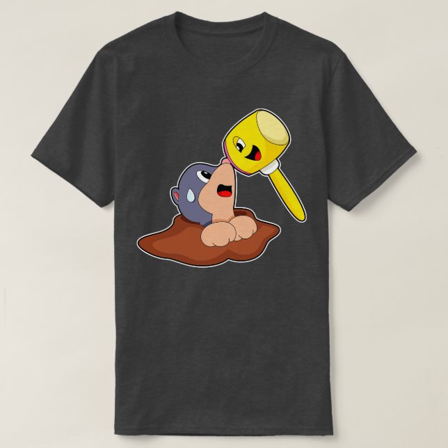 Mole Hammer T-Shirt (Design Front)