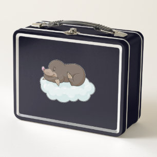 Mole on Clouds Metal Lunch Box