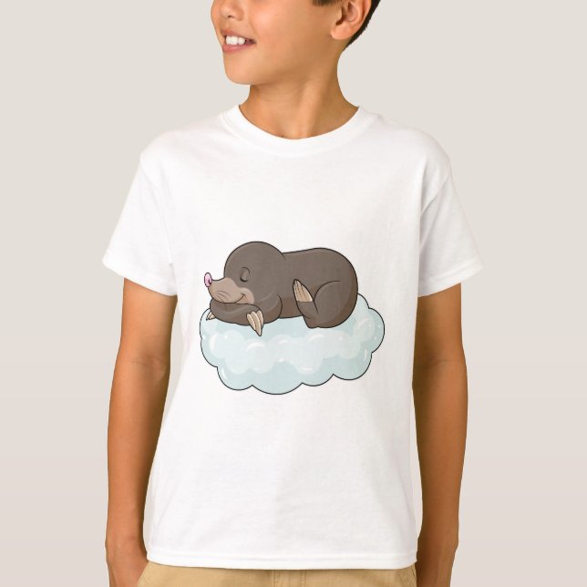 Mole on Clouds T-Shirt (Front)