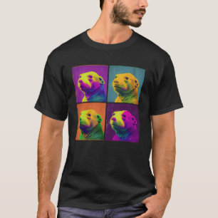 Mole Rat Pop Illustration Colorful Animal Women T-Shirt