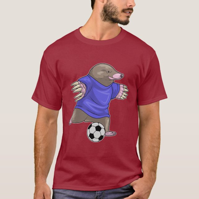 Mole Soccer player Soccer T-Shirt (Front)