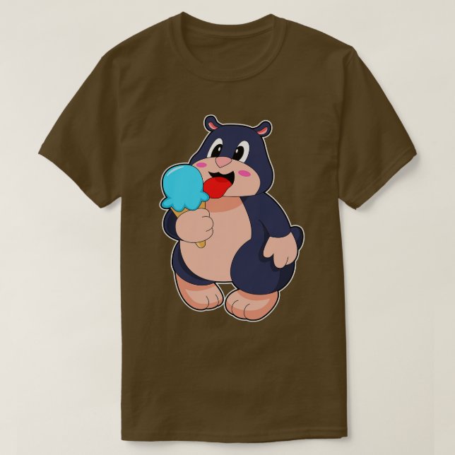 Mole Waffle ice cream T-Shirt (Design Front)