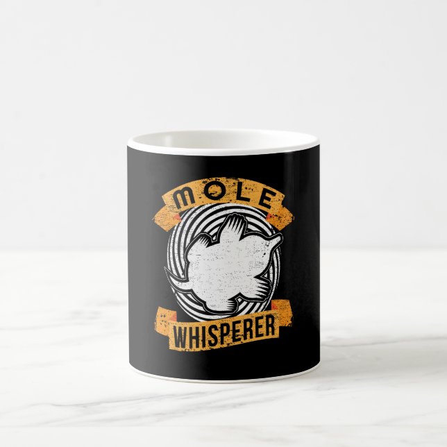 Mole Whisperer Cute Garden Gardener Mole Coffee Mug (Center)