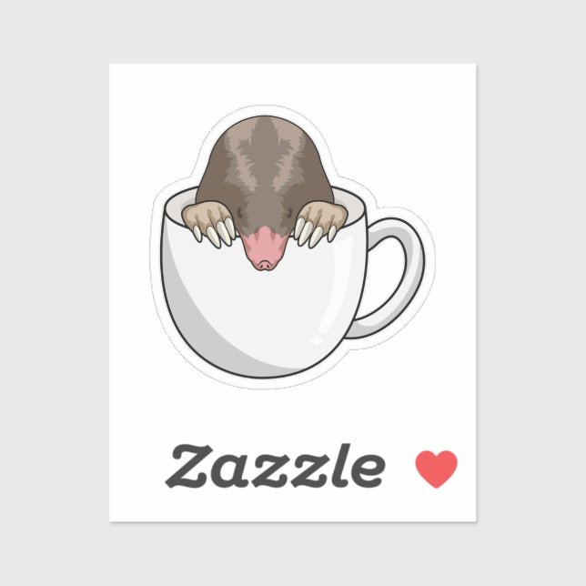 Mole with Cup of Coffee (Sheet)