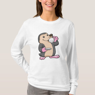 Mole with Cup of Coffee & Saucer T-Shirt