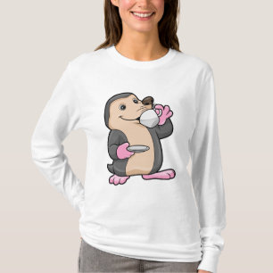 Mole with Cup of Coffee & Saucer T-Shirt