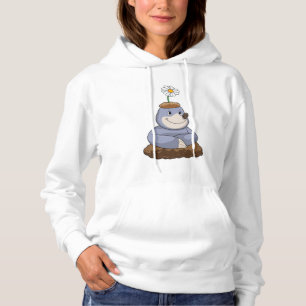 Mole with Daisy Flower Hoodie