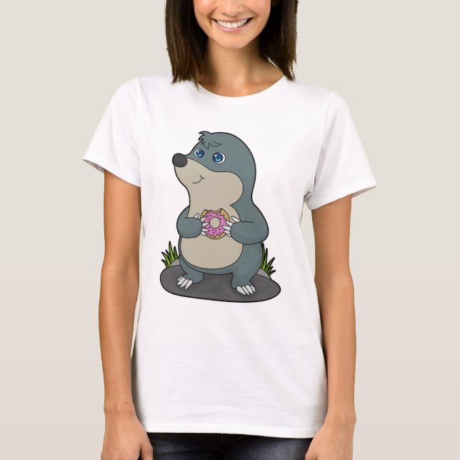 Mole with Donut T-Shirt (Front)