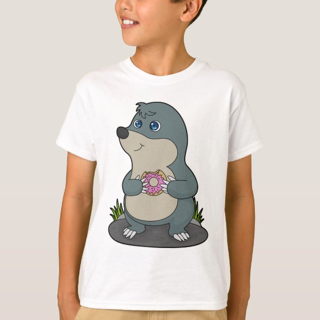 Mole with Donut T-Shirt (Front)