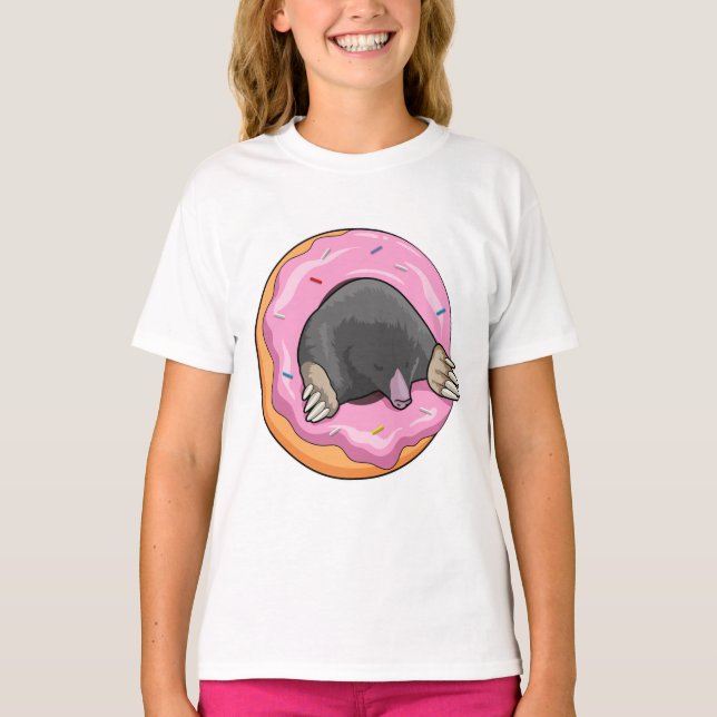 Mole with Doughnut T-Shirt (Front)