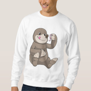 Mole with Earthworm Sweatshirt