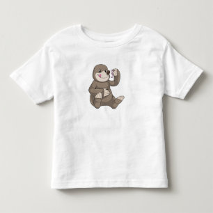 Mole with Earthworm Toddler T-Shirt