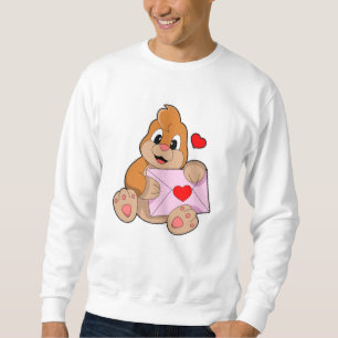 Mole with Heart Envelope Sweatshirt