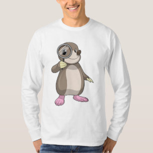 Mole with Magnifying glass T-Shirt