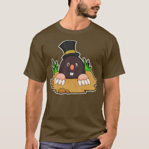 Mole with Molehill Hat T-Shirt