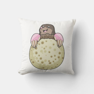 Mole with Moon Cushion