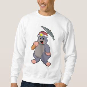 Mole with Pickaxe Sweatshirt