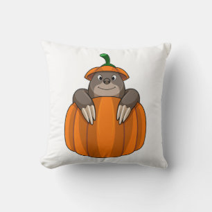 Mole with Pumpkin Cushion
