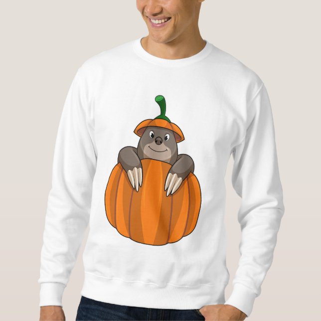 Mole with Pumpkin Sweatshirt (Front)