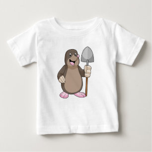 Mole with Shovel Baby T-Shirt