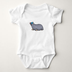 Mole with Sunglasses Baby Bodysuit
