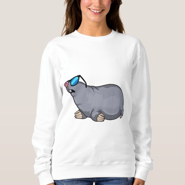 Mole with Sunglasses Sweatshirt (Front)