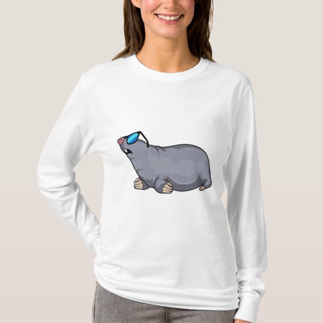 Mole with Sunglasses T-Shirt (Front)